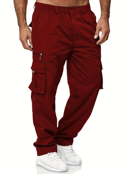 Men's Loose Fit Vintage Cargo Pants with Multiple Pockets