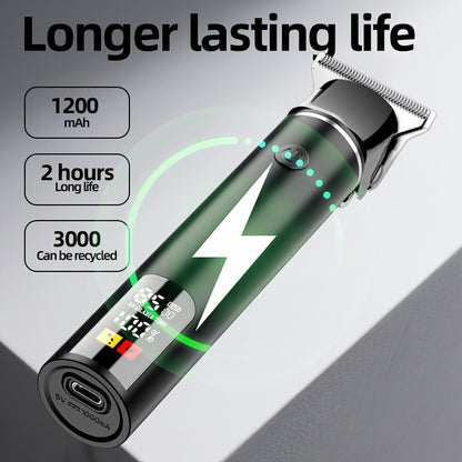 Men's Hair Trimmer, Hair Salon Electric Hair Clipper, USB Fast Charging, Men's Shaver, Shaving Scissors, Home Hairdressing Tools, Men's Facial, Comes with 6 Size Limit Combs, Surprise Gifts