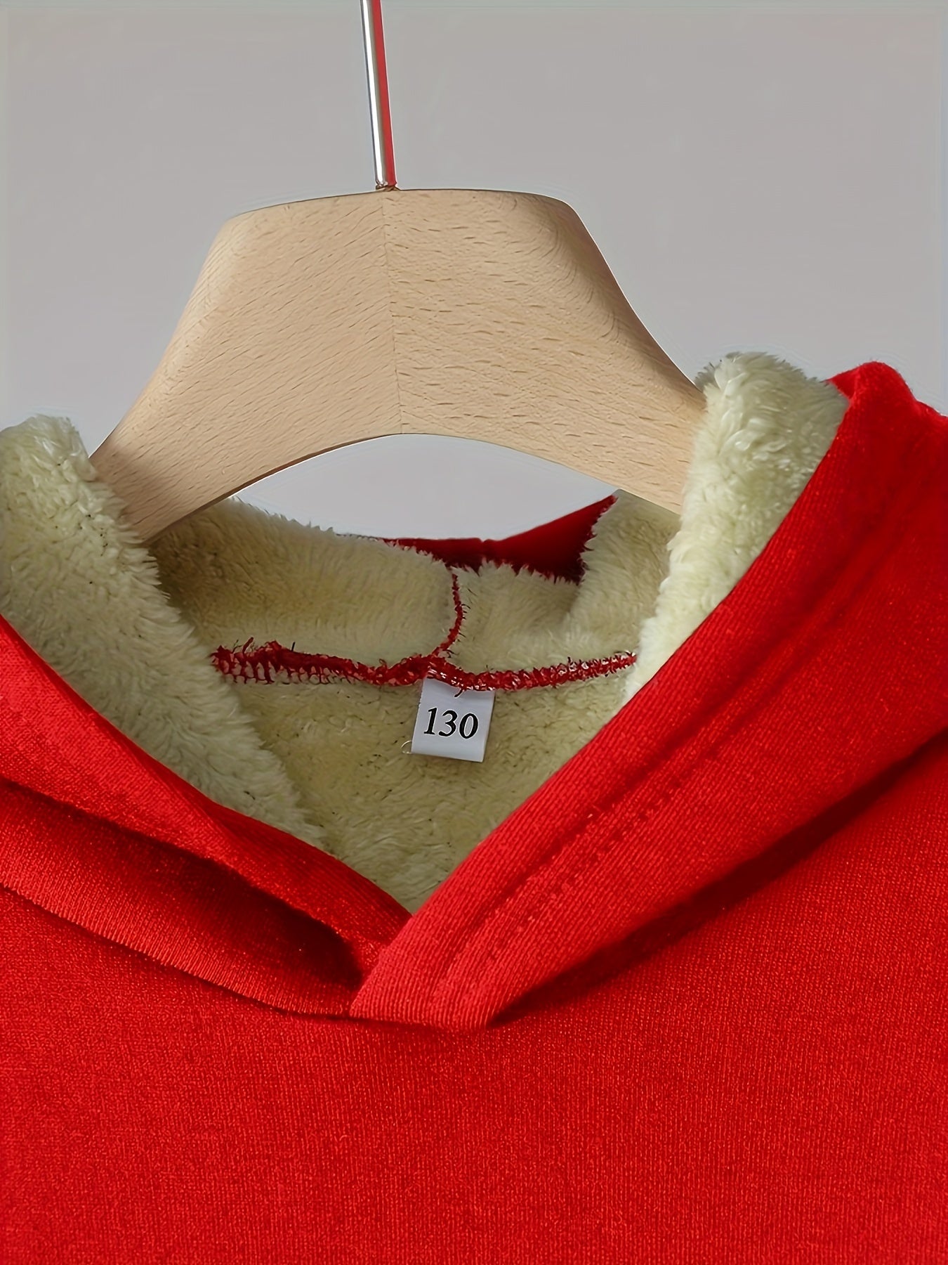 Two-piece set for children with velvet, new 2023 Men's hooded sweatshirt for medium and large children, thick and warm, fashionable and handsome, loose Men's winter clothing, black handsome sports and casual suit, thick coat,