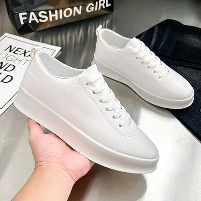 Men's Vintage Lace-Up Business Shoes Comfortable PU Leather