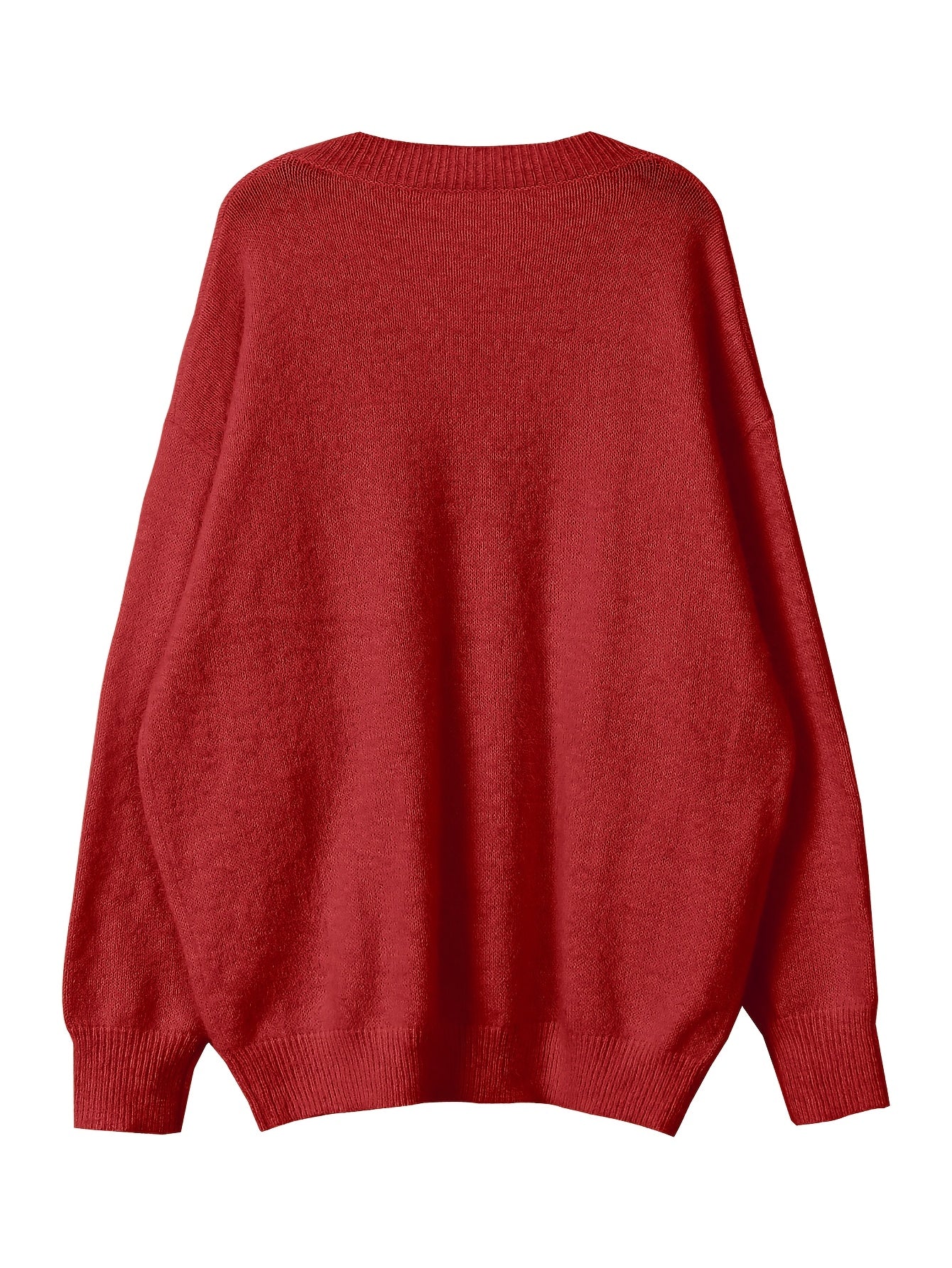 Մեծ չափս - Կանացի հարմարավետ դեղին V-ձև օձիքով սվիտեր՝ մարգարիտ կոճակներով և բրդյա եզրերով թևքերով - Ասիմետրիկ եզր, երկրաչափական նախշ, առօրյա ձմեռային սվիտեր առօրյա հագուստի համար, Ձմեռային հագուստ | V-ձև օձիքով սվիտեր | Մարգարիտ կոճակների մանրամասներ, Sw