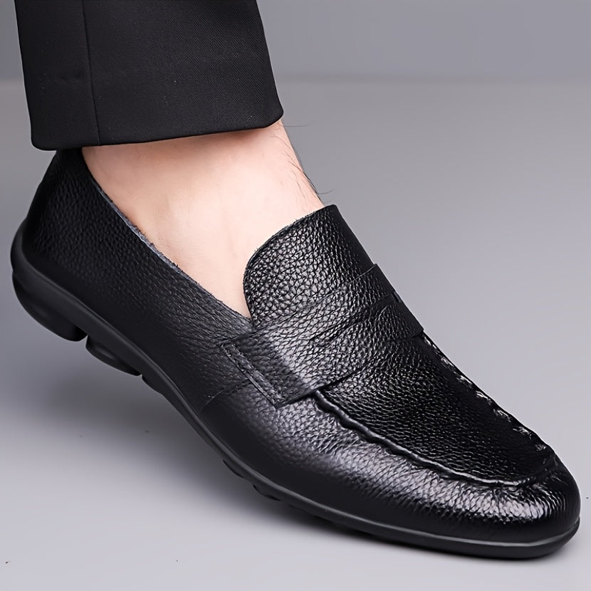 Men's Classic Low-Cut Business Shoes - Comfortable Formal Slip-Ons