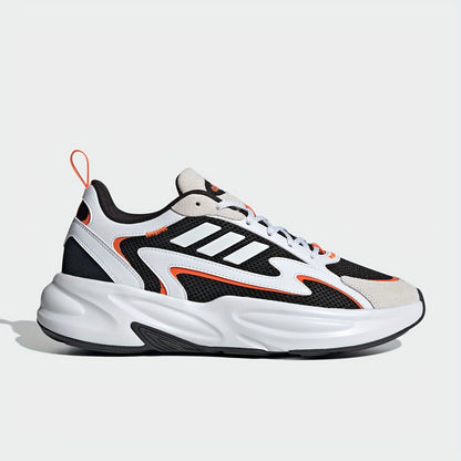 Adidas Men'S  Women'S JH7371 Running Shoes - Breathable Mesh Upper, Cushioned EVA Sole, Lightweight Low-Top Design for Gym, Training  Casual Wear - White/Black/Orange Accents, Gym Shoes, Sleek Sporty Look, Durable Rubber So