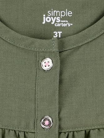 Simple Joys Girls 4-Piece Playwear Set - Soft & Versatile
