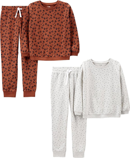 Simple Joys Girls 4-Piece Playwear Set - Soft & Versatile