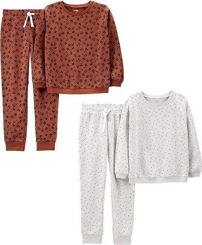 Simple Joys Girls 4-Piece Playwear Set - Soft & Versatile