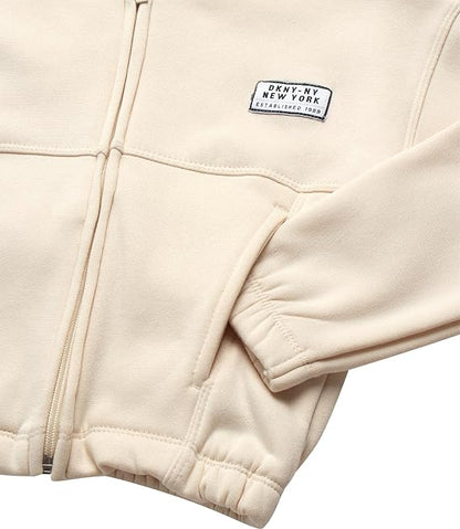 DKNY Baby Girls' 3-Piece Fleece Hoodie, Jogger & Tee Set