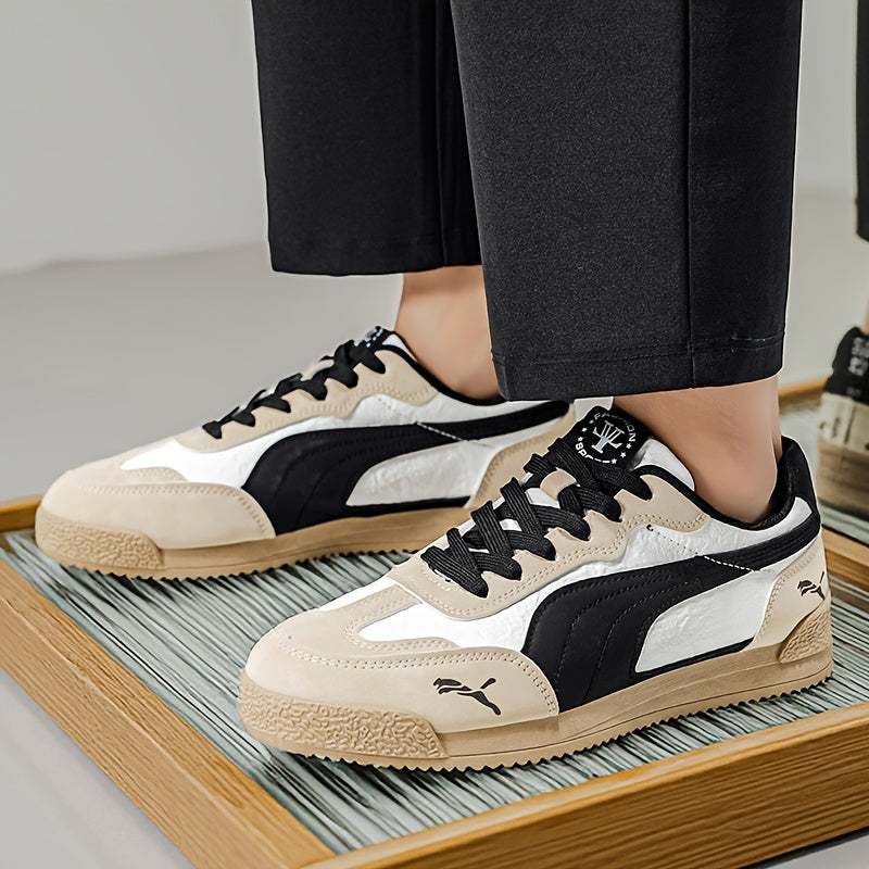 Men'S Fashionable Lightweight Sneakers | Spring/Fall New Arrival, Low-Top, Lace-up, Rubber Sole, Comfortable Non-Slip, Durable, Casual & Sports Style for Daily & Outdoor Activities - ayq