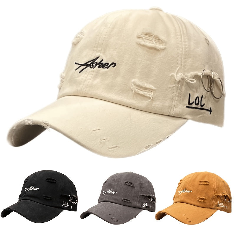 Vintage Distressed Soft Top Baseball Cap for Women - Lightweight Sprin