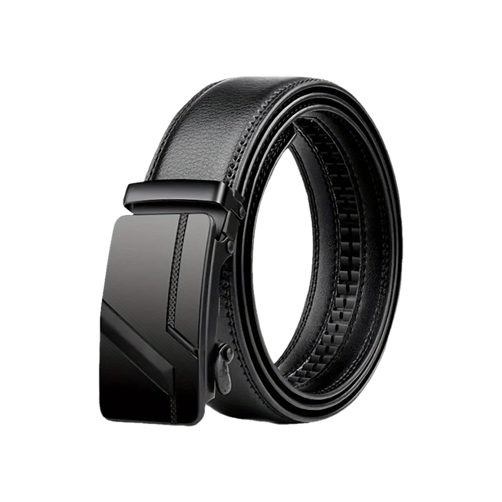 Business Men's Belt Black Automatic Buckle Fashion Belt Casual Men's Suit Belt Accessories