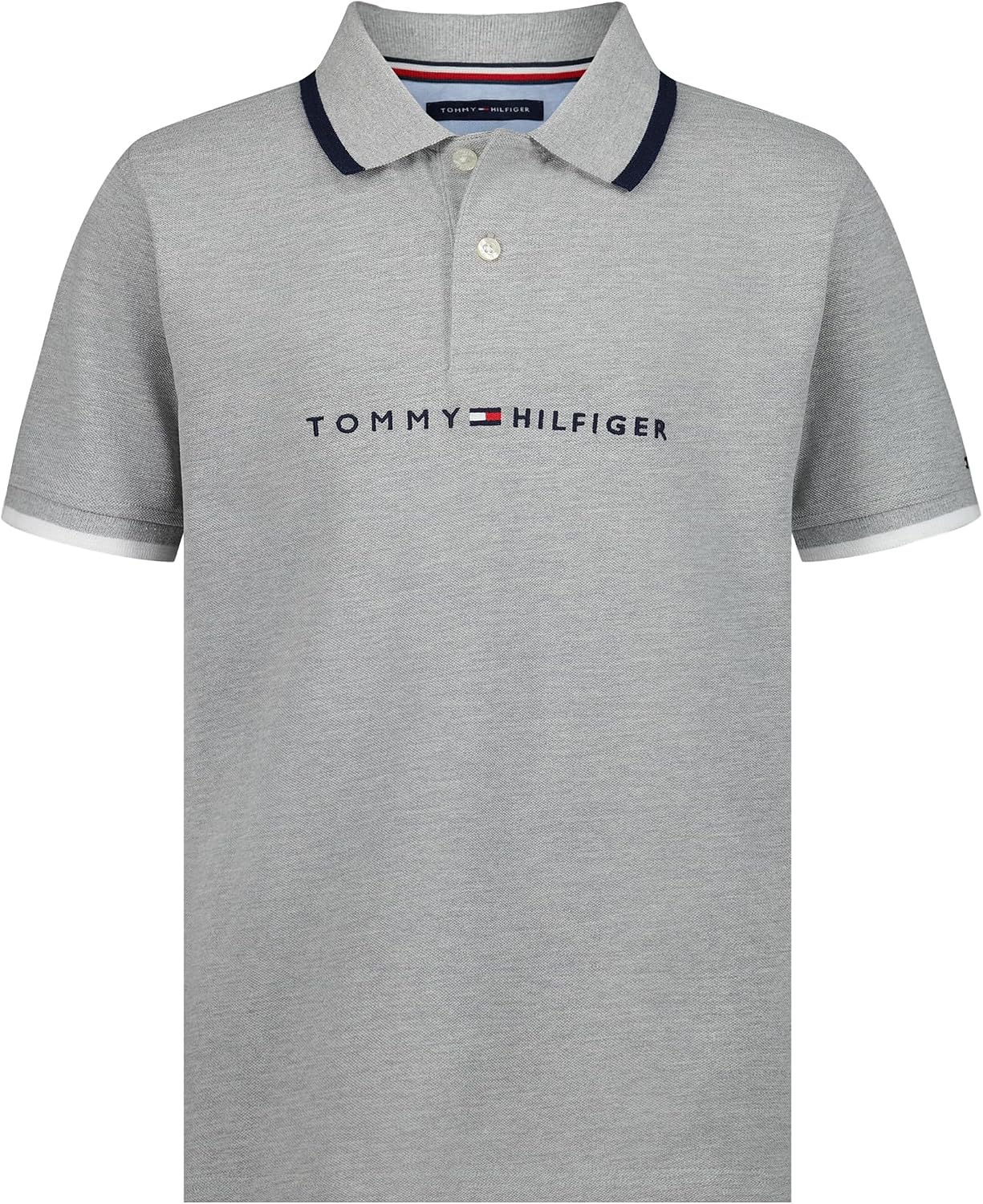 Tommy Hilfiger Boys' Short Sleeve Polo Shirt – Soft Pique Fabric