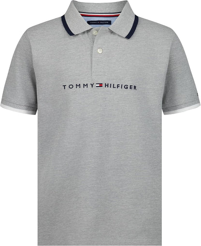 Tommy Hilfiger Boys' Short Sleeve Polo Shirt – Soft Pique Fabric