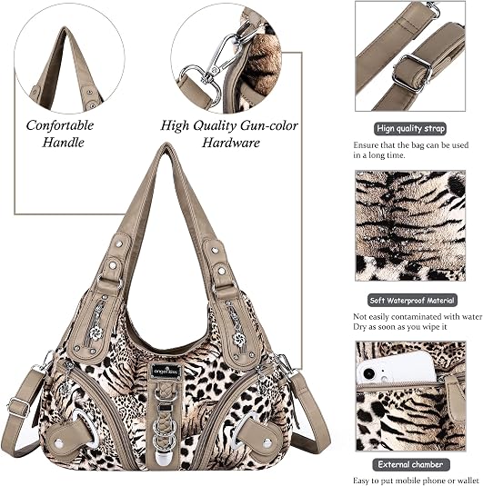 Angelkiss Large Women's Hobo Satchel Shoulder Bag