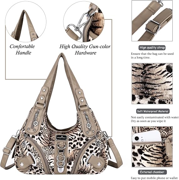 Angelkiss Large Women's Hobo Satchel Shoulder Bag