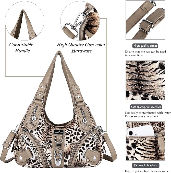 Angelkiss Large Women's Hobo Satchel Shoulder Bag