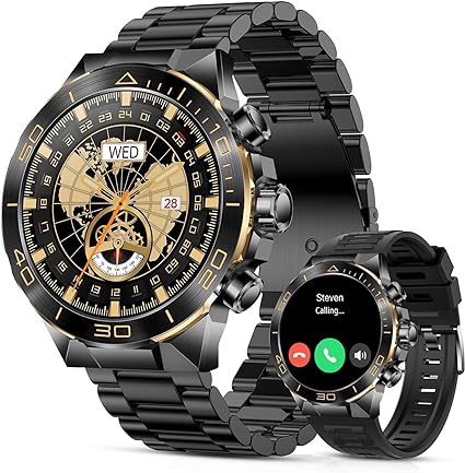 Men's Luxury Smartwatch with Bluetooth Calling & Health Monitor