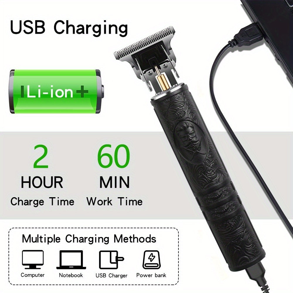 Տղամարդկանց էլեկտրական մազ կտրիչ USB-ով լիցքավորվող մազ կտրիչ մորուքի կտրիչ պրոֆեսիոնալ անլար մազ կտրող մեքենա տոնական նվեր հայրերի օրվա նվեր