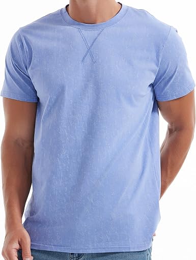 Men's Cotton Crew Neck T-Shirts - Lightweight Summer Tees S-4XL