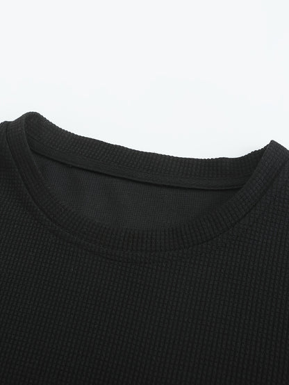 Men's Solid T-shirt With Chest Pocket, Casual Short Sleeve Crew Neck Tee, Men's Clothing For Summer Outdoor