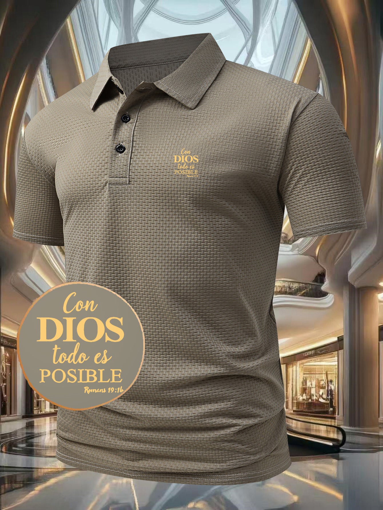 G884-DIOS Men's Short Sleeve Casual Summer Printed T-Shirt - Fashionable and Versatile Top, Geometric Design, Lightweight Golf Shirt - ayq