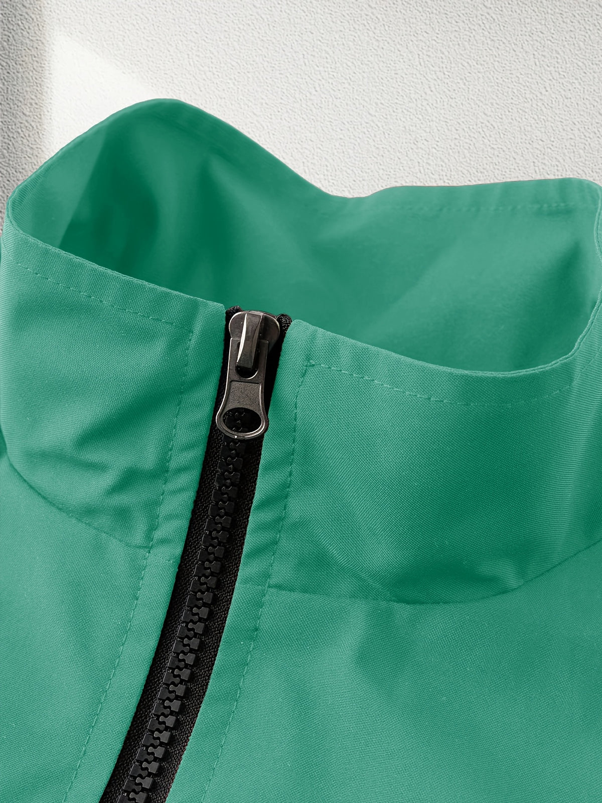 Unisex Casual Sport Bomber Jacket with Stand Collar for Spring-Fall
