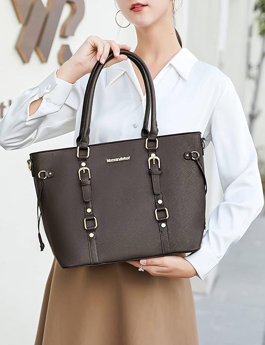 Women’s 3-Piece Tote Bag and Wallet Set – Stylish Shoulder Satchel