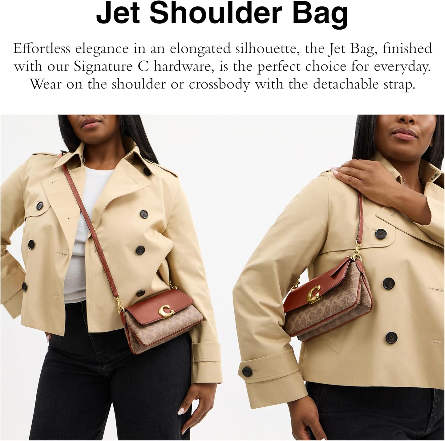 Women's Jet Shoulder Bag in Refined Calf Leather