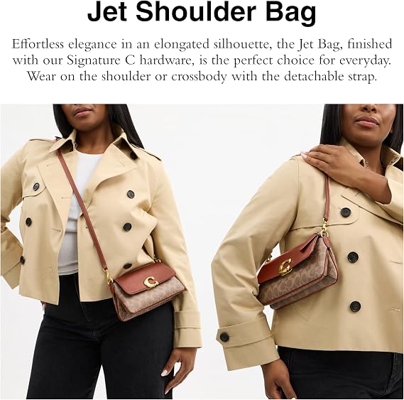Women's Jet Shoulder Bag in Refined Calf Leather