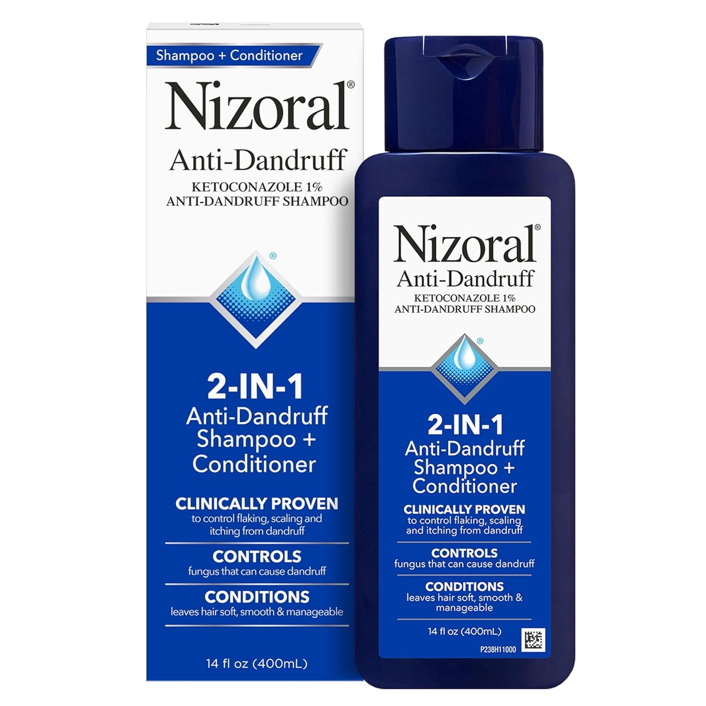 Nizoral Anti-Dandruff Shampoo with 1% Ketoconazole, Fresh Scent, 7 Fl Oz - ayq