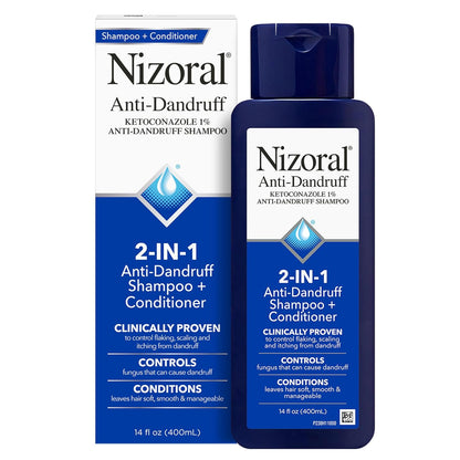 Nizoral Anti-Dandruff Shampoo with 1% Ketoconazole, Fresh Scent, 7 Fl Oz - ayq