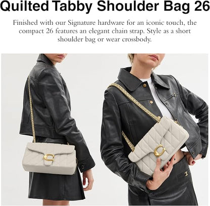 Coach Women's Quilted Tabby Leather Shoulder Bag