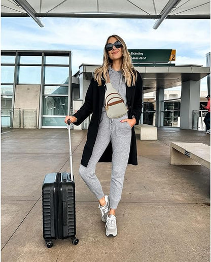Women's Leather Sling Crossbody Bag - Travel Fanny Pack