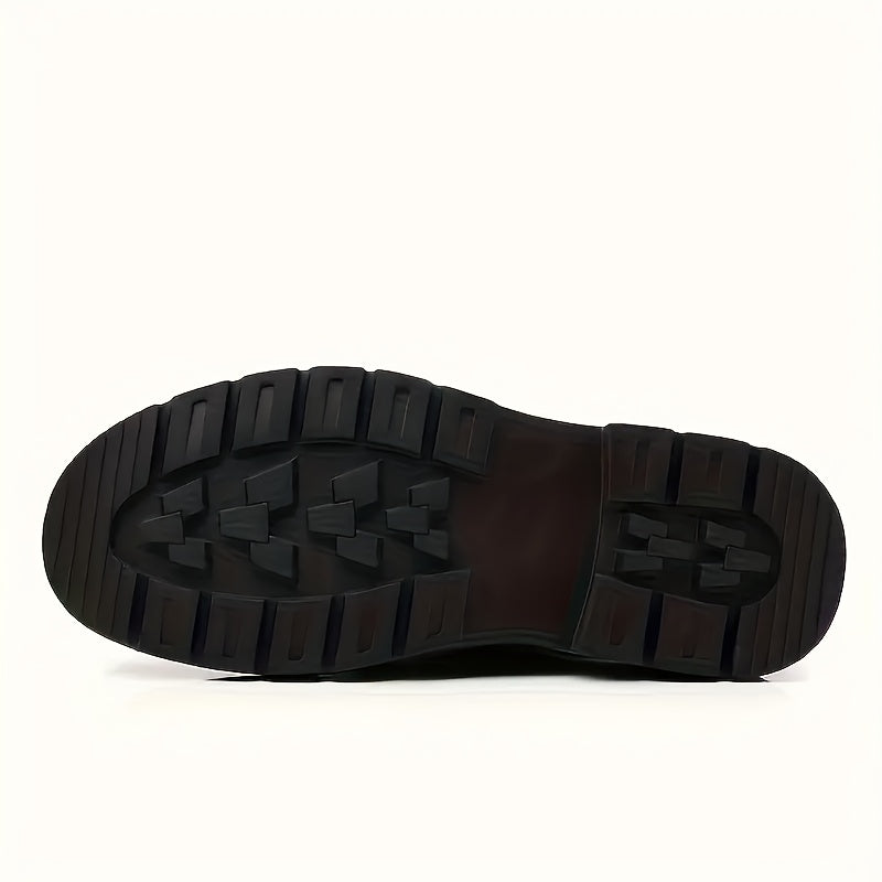 Men's Lightweight Business Casual Shoes with Thick Rubber Sole