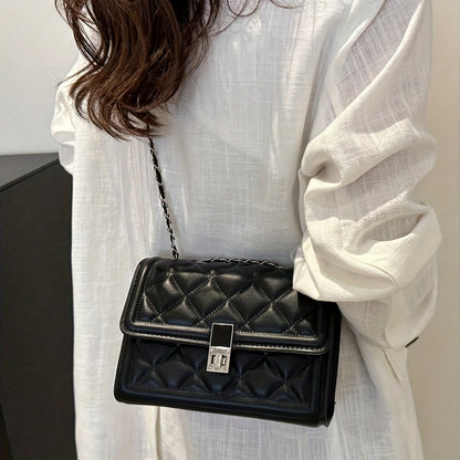 Կանացի էլեգանտ սև ձեռքի պայուսակ՝ պտտվող կողպեքով և շղթայական ժապավենով - Փոխակերպվող ուսի/կրկնակի պայուսակ՝ հարմար ճանապարհորդության, ամենօրյա օգտագործման համար - Երկարակյաց կառուցվածքային դրամապանակ-պարագա՝ շղթայական ժապավենով ()