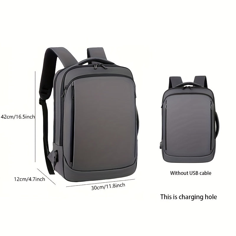 Business Laptop Backpack with USB Port & Padded Divider, Lightweight