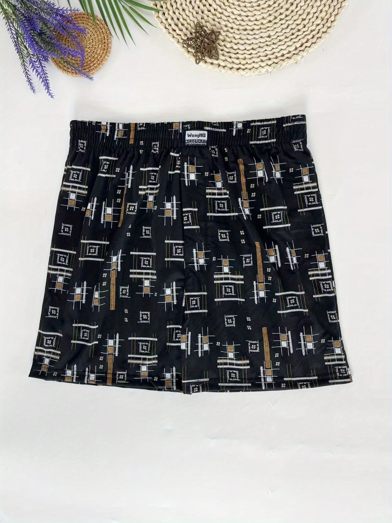 Men's 5-Pack Loose-Fit Boxer Briefs with Breathable Polyester