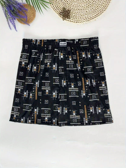 Men's 5-Pack Loose-Fit Boxer Briefs with Breathable Polyester