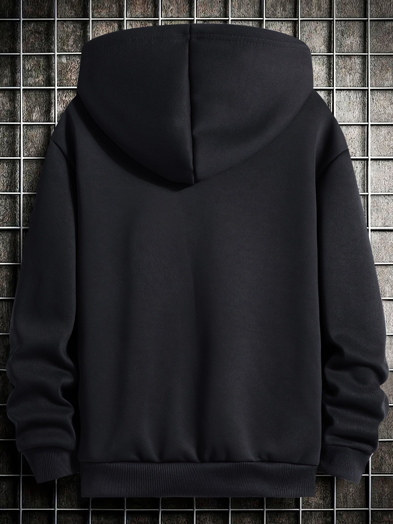 2pcs Boys' Fleece-Lined Thickened Warm Hoodie + Pants Set, Stylish Letter Print Winter Comfortable Sportswear Outfit for Kids Casual Leisurewear, Perfect for, Blanket Hoodie Kids