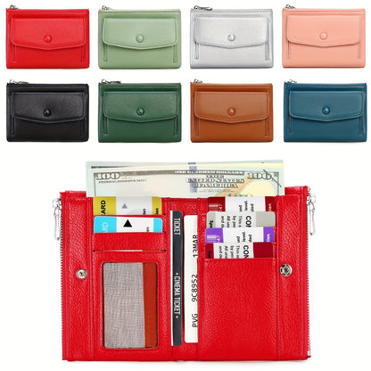 MIYIN Women's Wallet - Large Capacity Double Zipper Credit Card Holder with Coin Pocket, Lightweight Handbag for ID, Cash & Keys, Minimalist for daily Commute & Travel, Easy-Care Design for busy Ladies