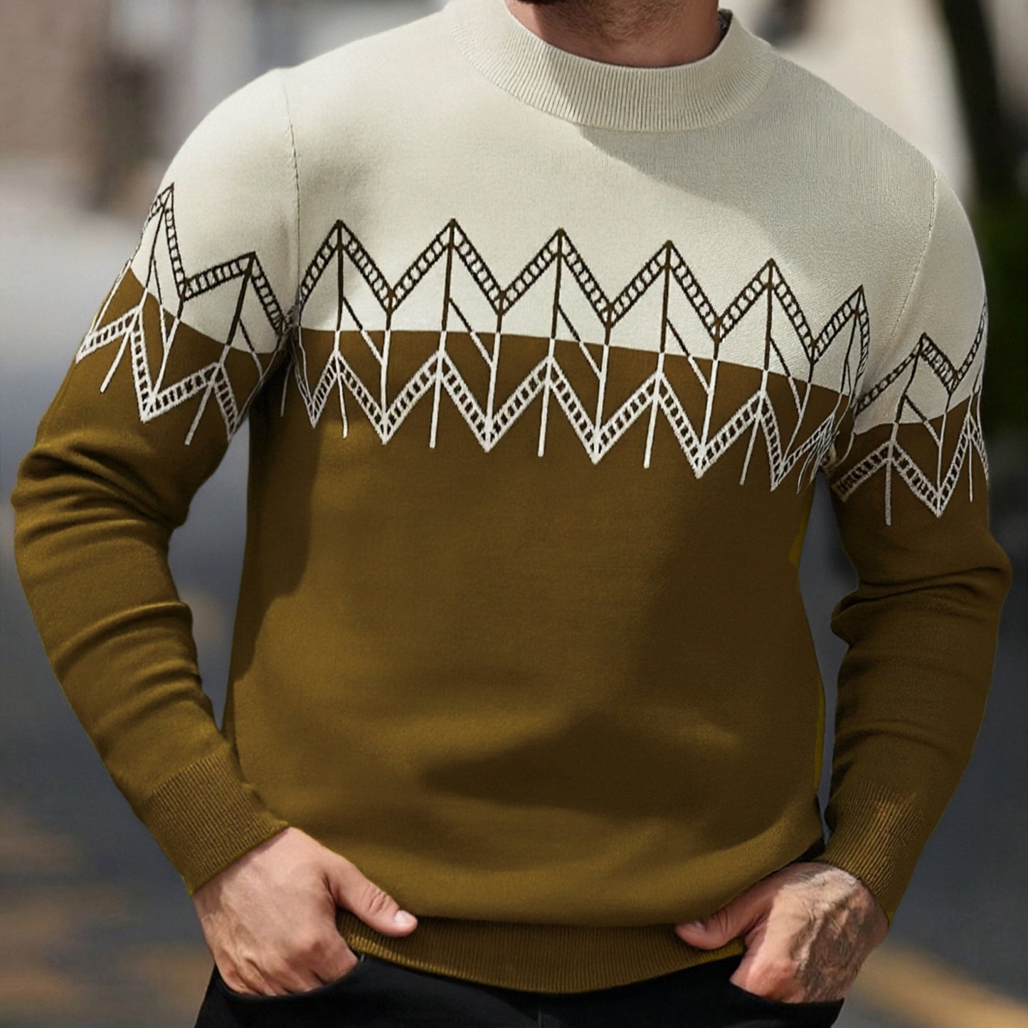 Men's Autumn/Winter Sweater, Men's Pullover Knit Sweater, Men's Winter Long Sleeve Sweater, Men's Winter Clothing, Men's Sweater, Christmas Sweater, Men's Christmas Sweater, Winter Men's Apparel, New Year's Apparel, Men's Aut