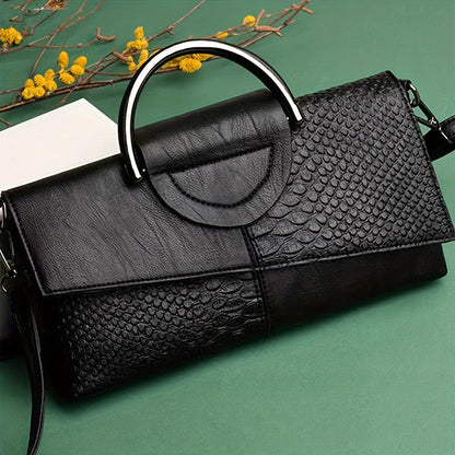 Կանացի սեքսուալ սև, կարգավորվող ժապավենով և անկանոն դիզայնով պայուսակ՝ կայծակաճարմանդով, բազմակողմանի՝ երեկույթների, հատուկ առիթների և առօրյա օգտագործման համար, անվտանգ կայծակաճարմանդով պայուսակ | Նուրբ դիզայն | Կարգավորվող ժապավենով ձեռքի պայուսակ