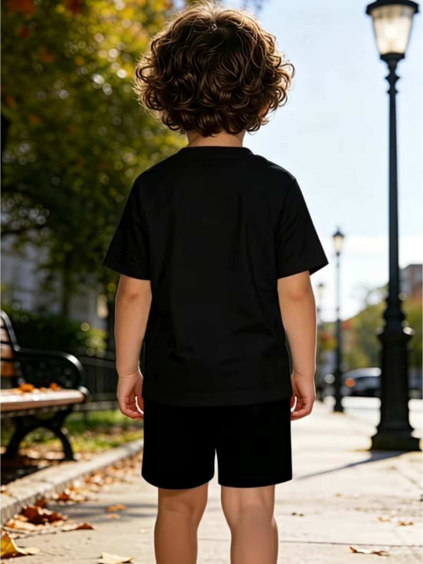 Summer Quick-Dry Shorts & Tee Set for Baby Boys, Jungle Print