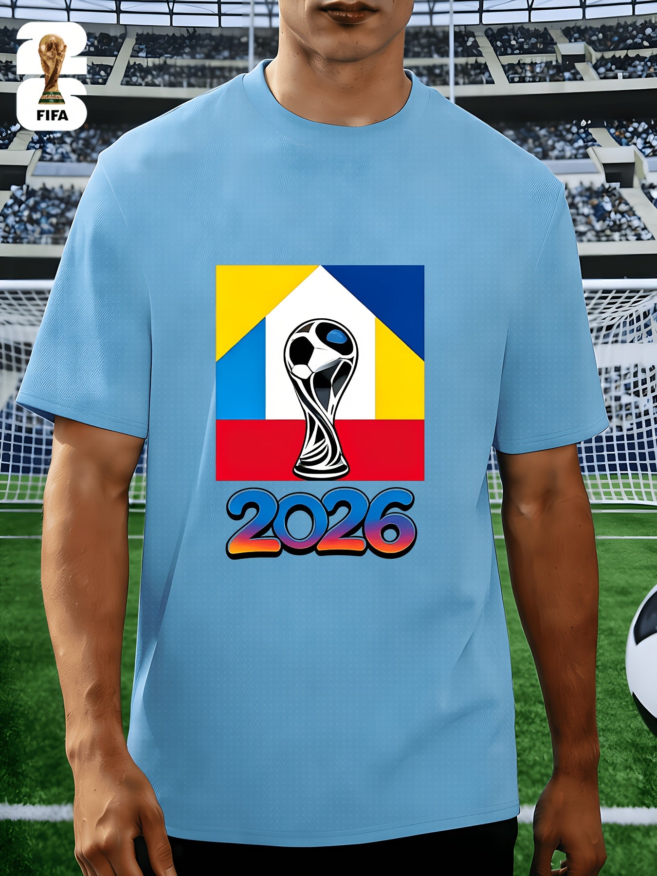 Men's FIFA 2026 Casual Crew Neck T-Shirt for Training & Running