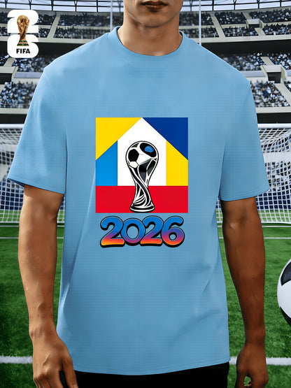 Men's FIFA 2026 Casual Crew Neck T-Shirt for Training & Running