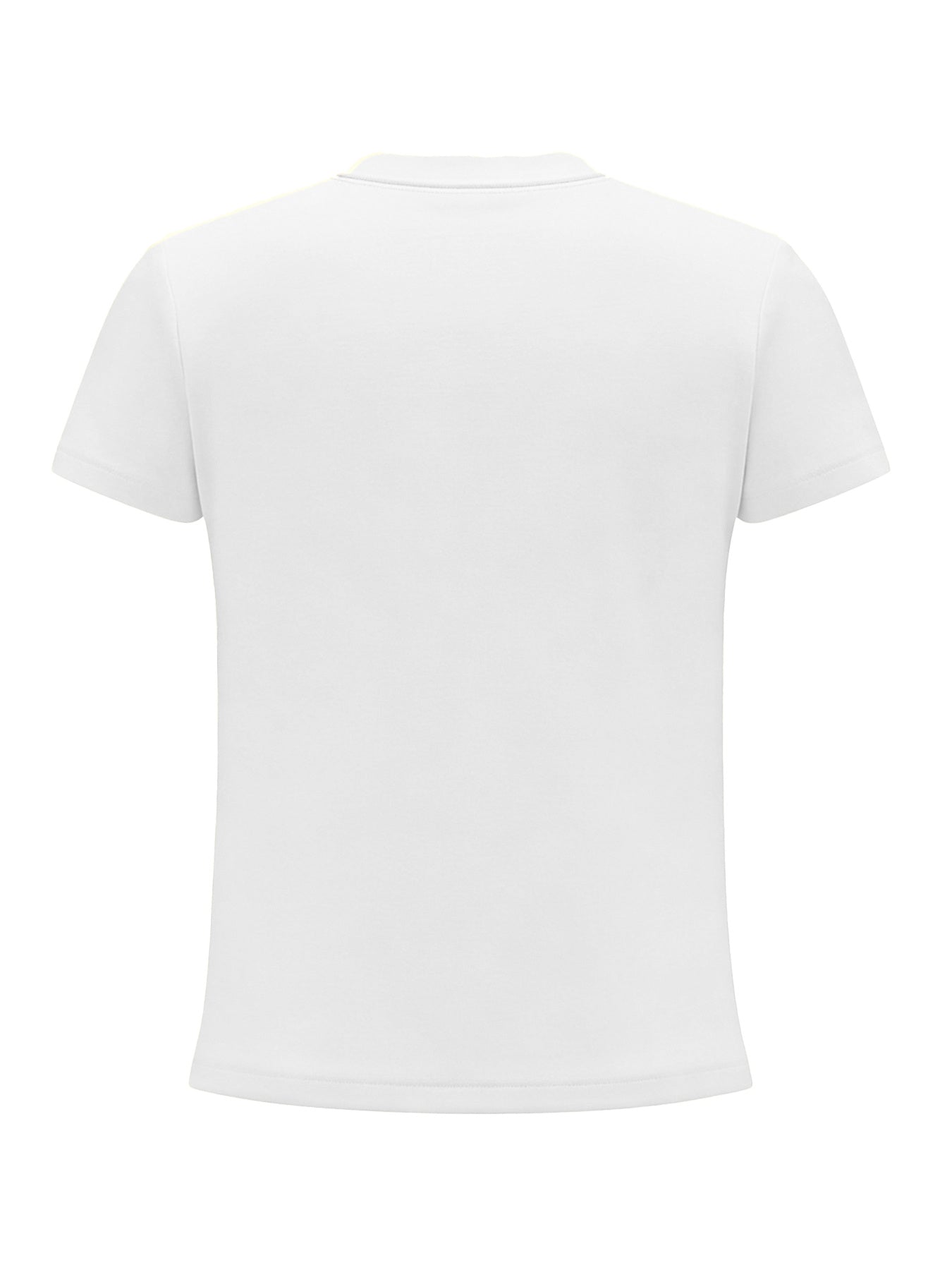 Women's Cotton Crew Neck T-Shirt with Geometric Print