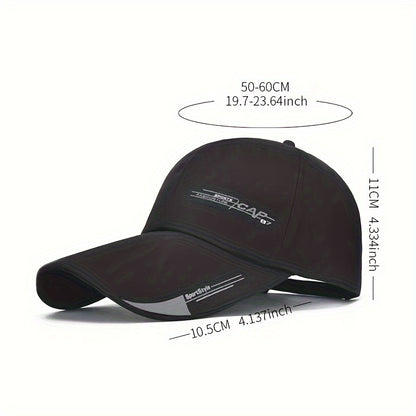 Unisex Baseball Cap, Breathable Summer Sun Hat, Trendy Peaked Cap With 3B-YS Print, Adjustable Casual Sports Cap
