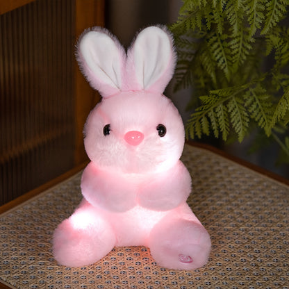 Light up Plush Bunny Rabbit Stuffed Animal Rabbit Plushie Toy Glow in The Dark Bedtime Companion Easter Bunny Gift for Kids, Best Gifts for Easter Day