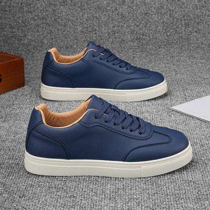 Men's Casual Lace-Up Sneakers in Classic Solid Colors