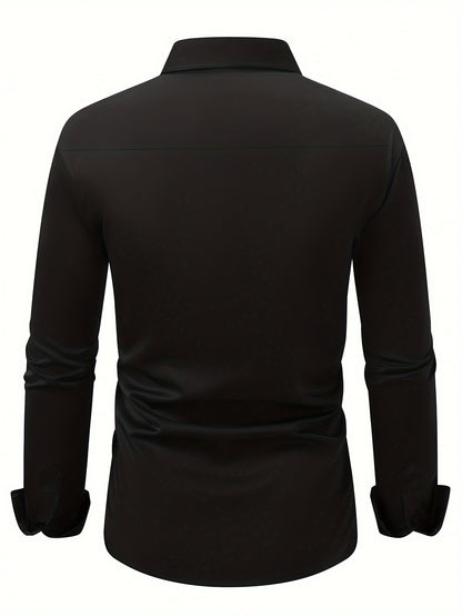 CS684166-Dress Shirt - Plain High-Quality Fabric, The Best Gift for Your Partner