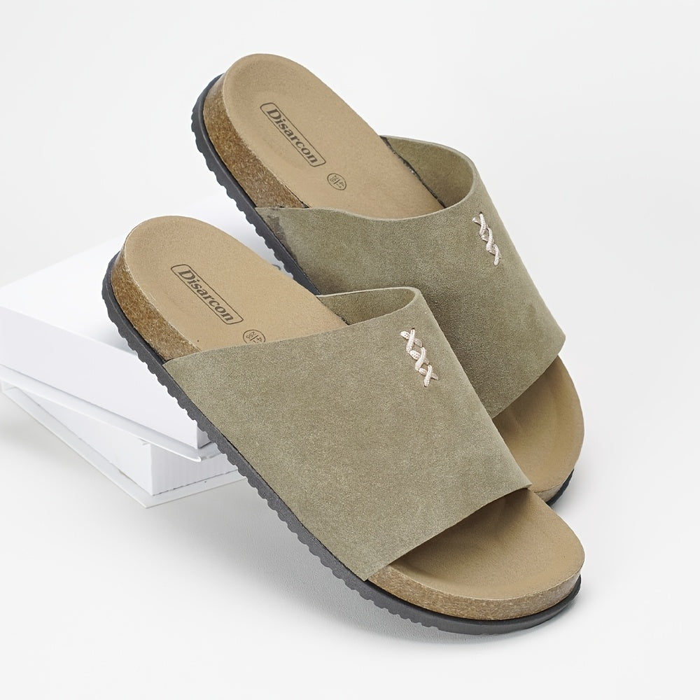 Men's Casual Summer Slip-On Slippers, Anti-Slip Outdoor Sandals